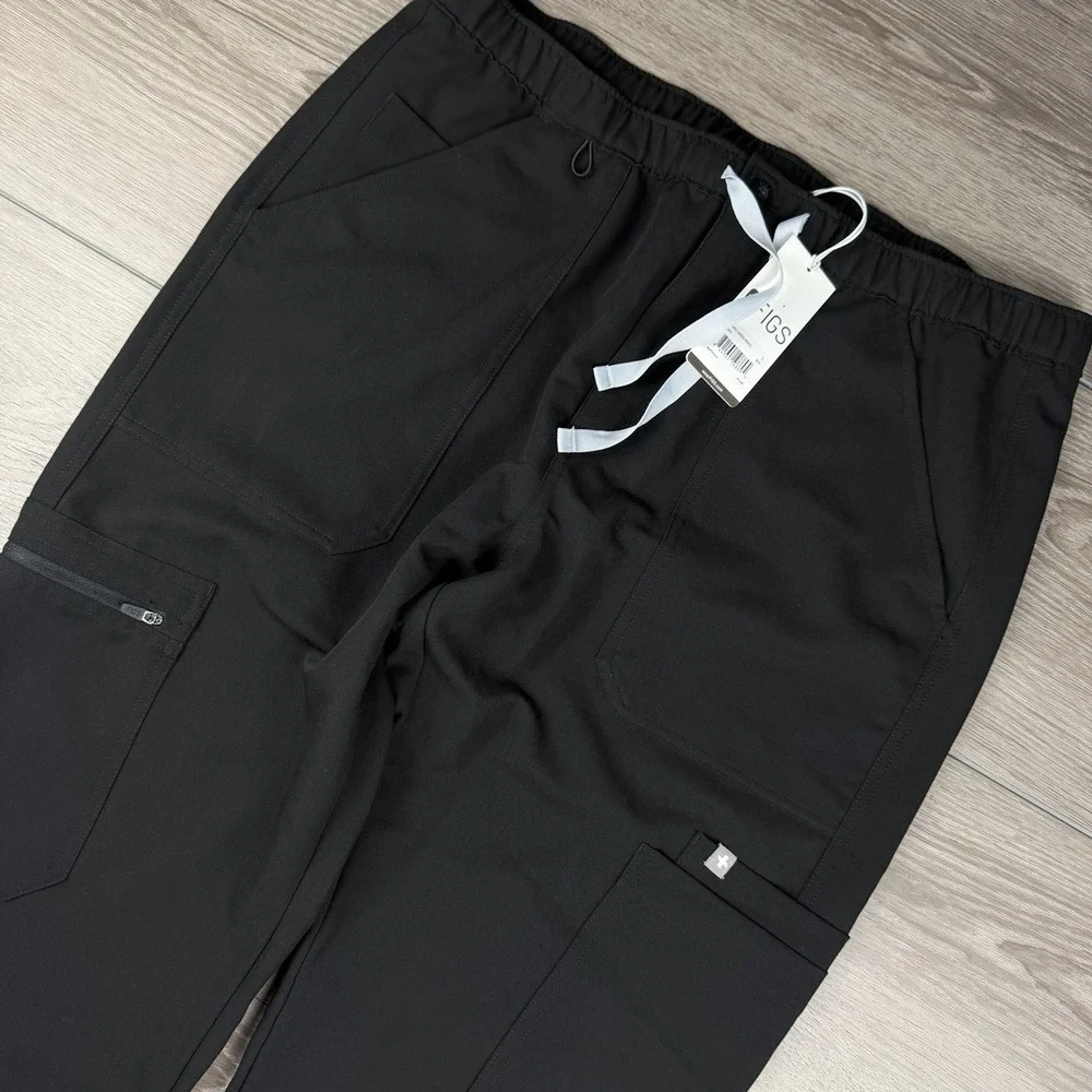 Figs Mens Technical Collection Cairo Cargo Scrub Pants Black Large New Read